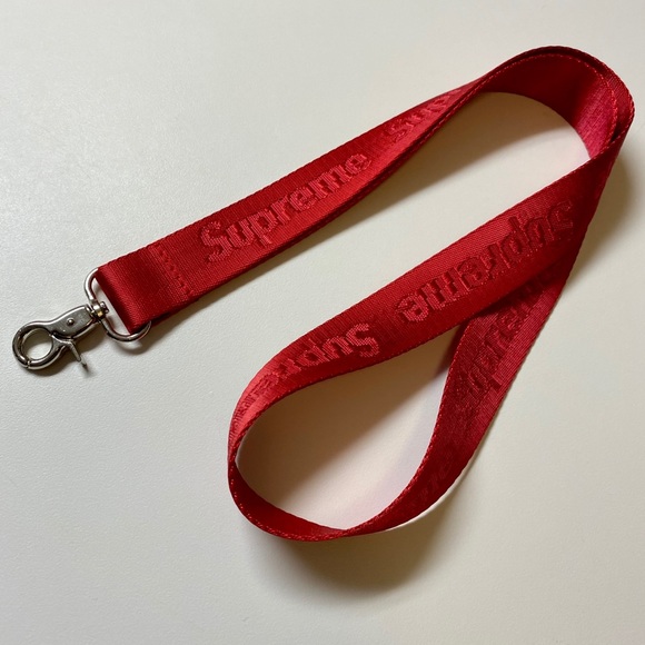supreme nylon lanyard